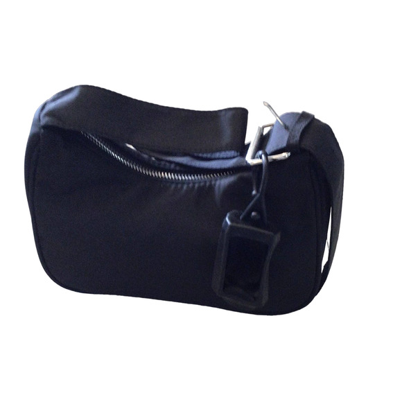 NEW Wild Fable Extended Buckle SHOULDER HANDBAG Nylon Purse Black Purse + Holder - Picture 8 of 10